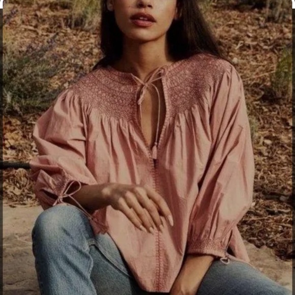 Doen Ariste Top Blouse in Petal XS - Picture 2 of 6